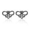 Simple Style Christmas Tree Heart Shape Elk Stainless Steel Plating Hollow Out Ear Studs 1 Pair