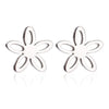 Simple Style Christmas Tree Heart Shape Elk Stainless Steel Plating Hollow Out Ear Studs 1 Pair