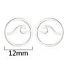 Simple Style Christmas Tree Heart Shape Elk Stainless Steel Plating Hollow Out Ear Studs 1 Pair