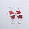 Simple Style Christmas Tree Santa Claus Arylic Stoving Varnish Women'S Earrings 1 Pair