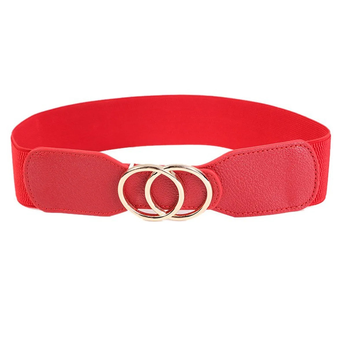 Simple Style Circle Alloy Elastic Band Belt