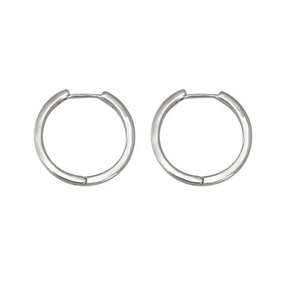 1 Pair Simple Style Circle Plating Copper Earrings