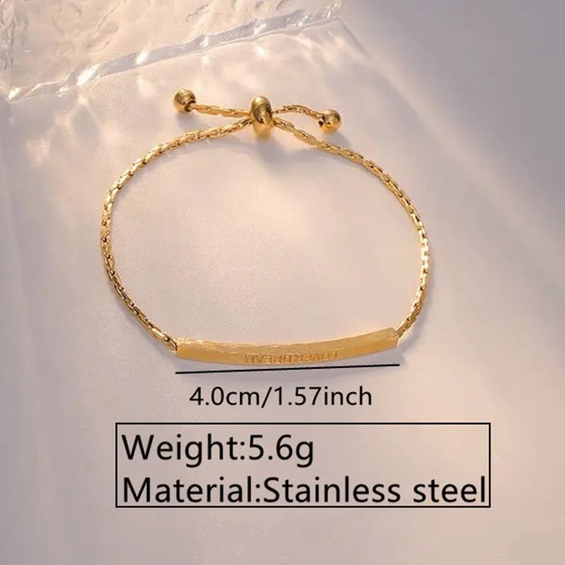 Simple Style Classic Style Artistic Geometric 304 Stainless Steel 18K Gold Plated Bracelets In Bulk