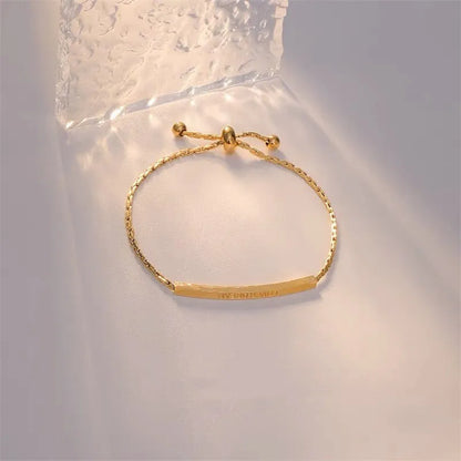 Simple Style Classic Style Artistic Geometric 304 Stainless Steel 18K Gold Plated Bracelets In Bulk