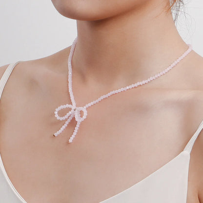 Simple Style Classic Style Bow Knot Artificial Crystal Alloy Wholesale Choker