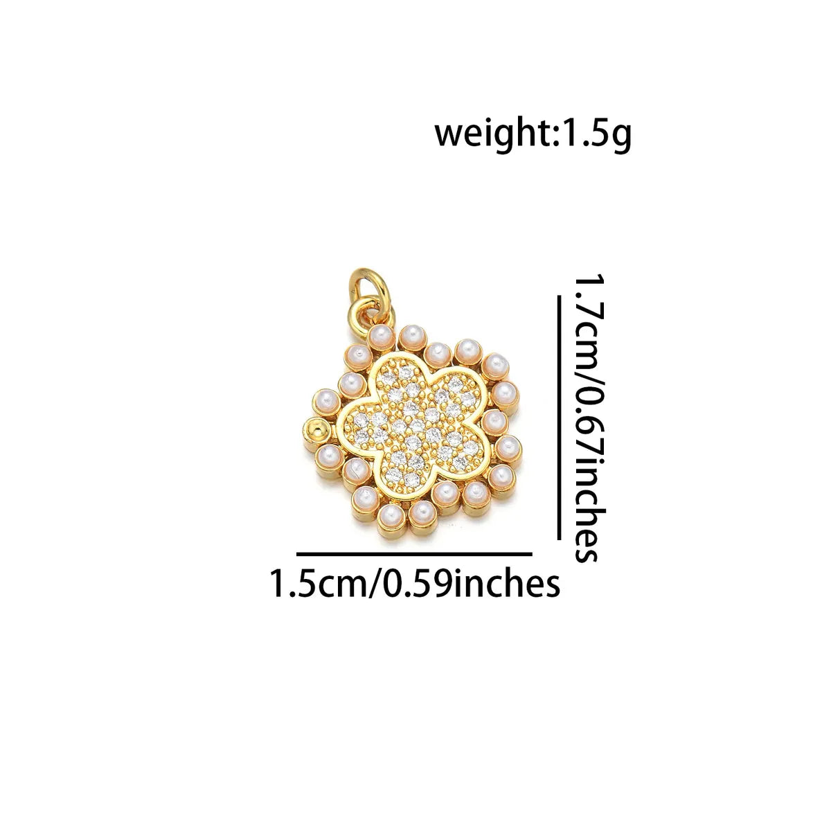 Simple Style Classic Style Butterfly 18K Gold Plated Pearl Zircon Copper Wholesale Jewelry Accessories