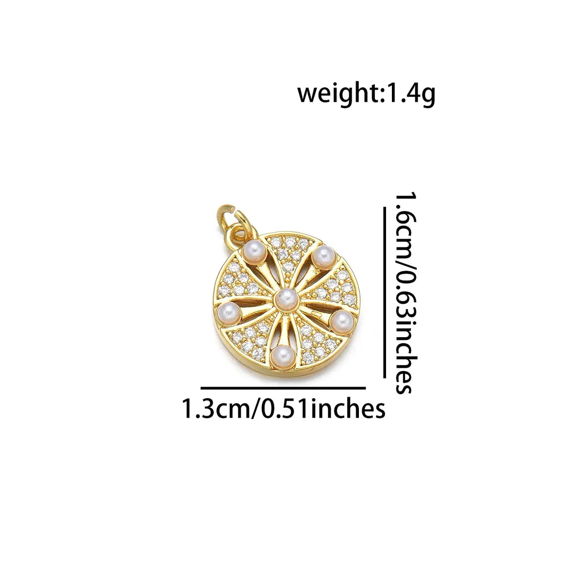 Simple Style Classic Style Butterfly 18K Gold Plated Pearl Zircon Copper Wholesale Jewelry Accessories