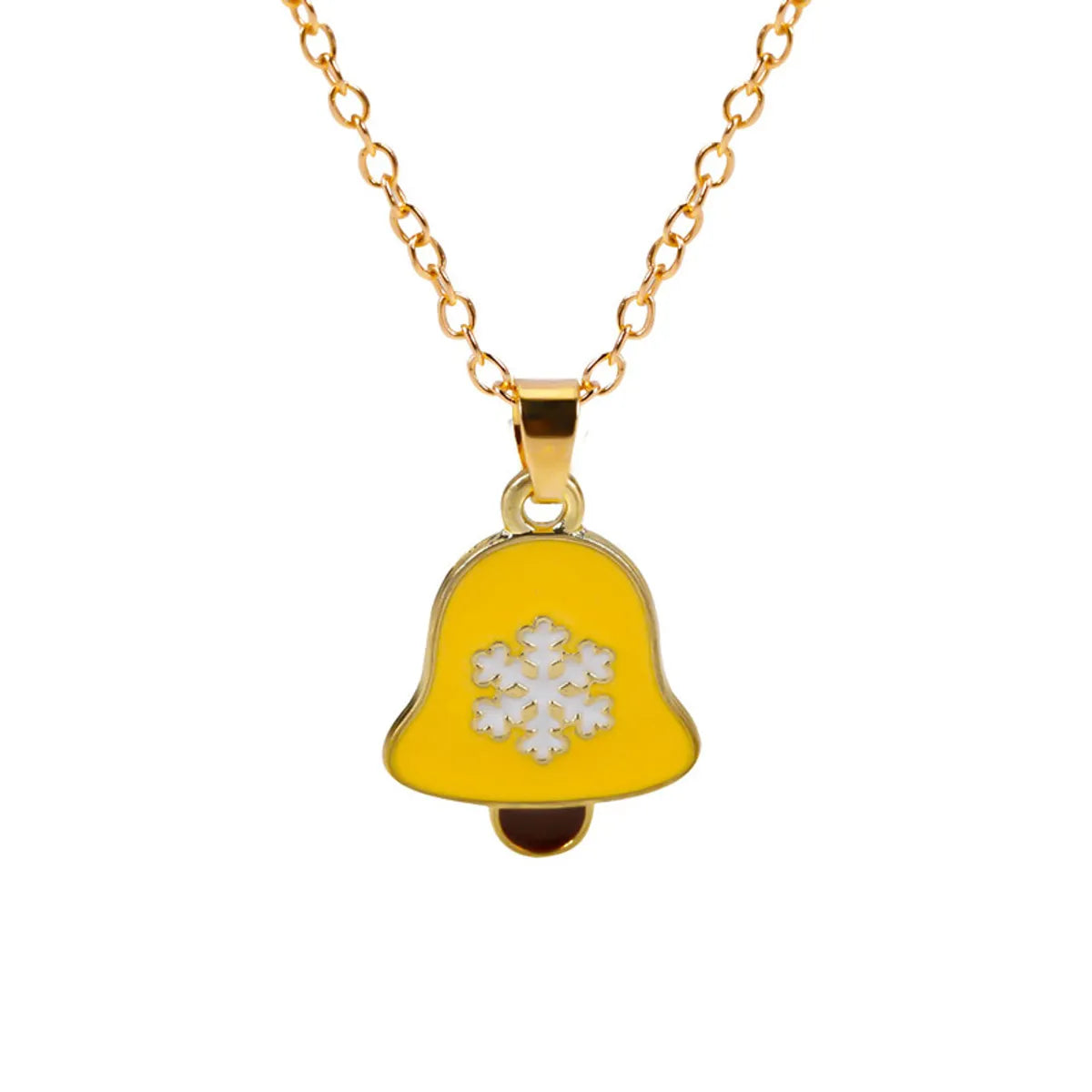 Simple Style Classic Style Christmas Tree Alloy Inlay Rhinestones Christmas Kid'S Pendant Necklace