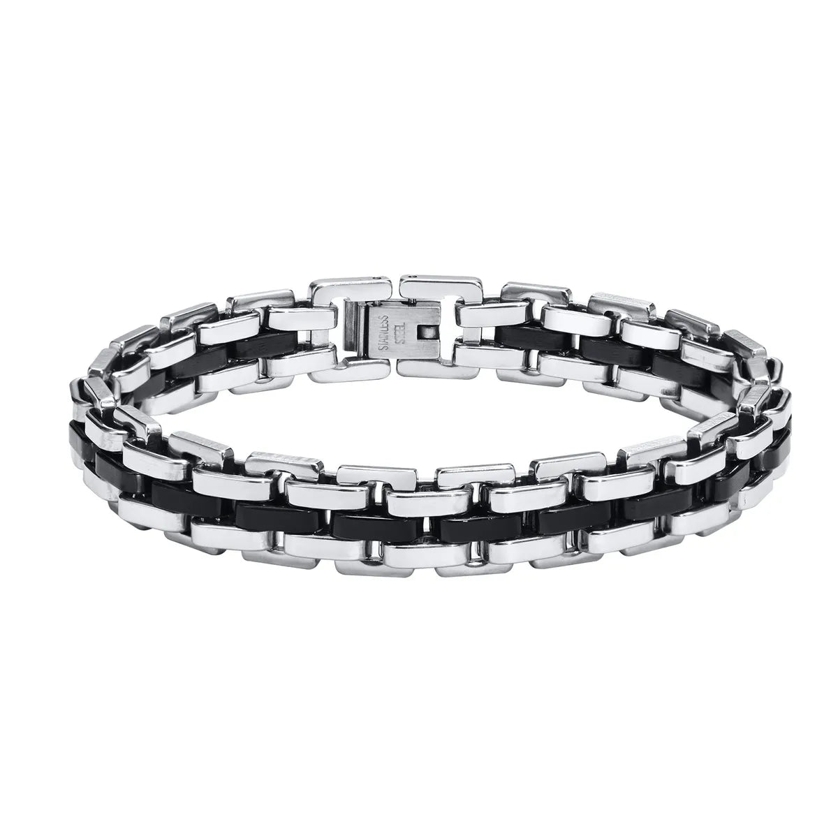 Simple Style Classic Style Color Block 201 Stainless Steel Men'S Italian Charm Bracelets Bracelets