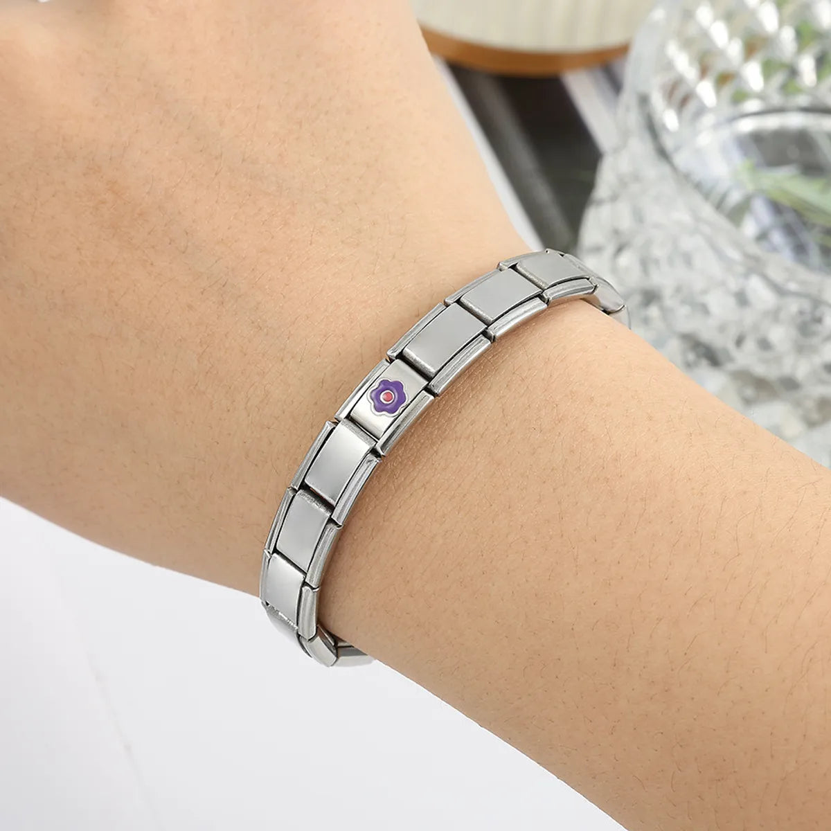 Simple Style Classic Style Color Block 304 Stainless Steel Bracelets In Bulk