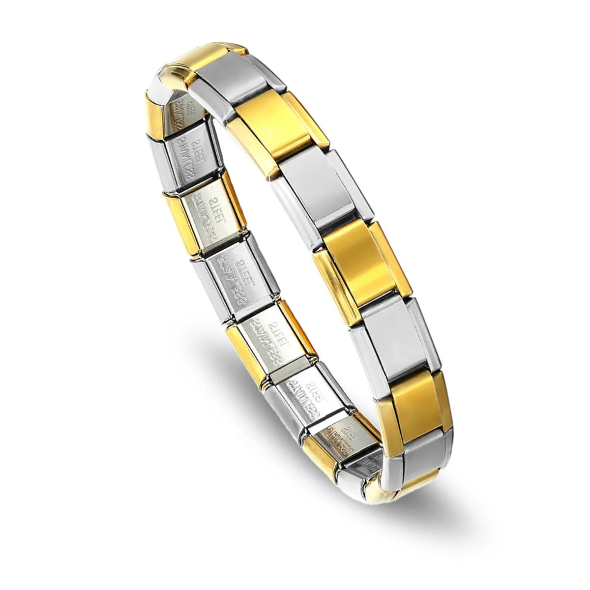 Simple Style Classic Style Color Block 304 Stainless Steel Bracelets In Bulk