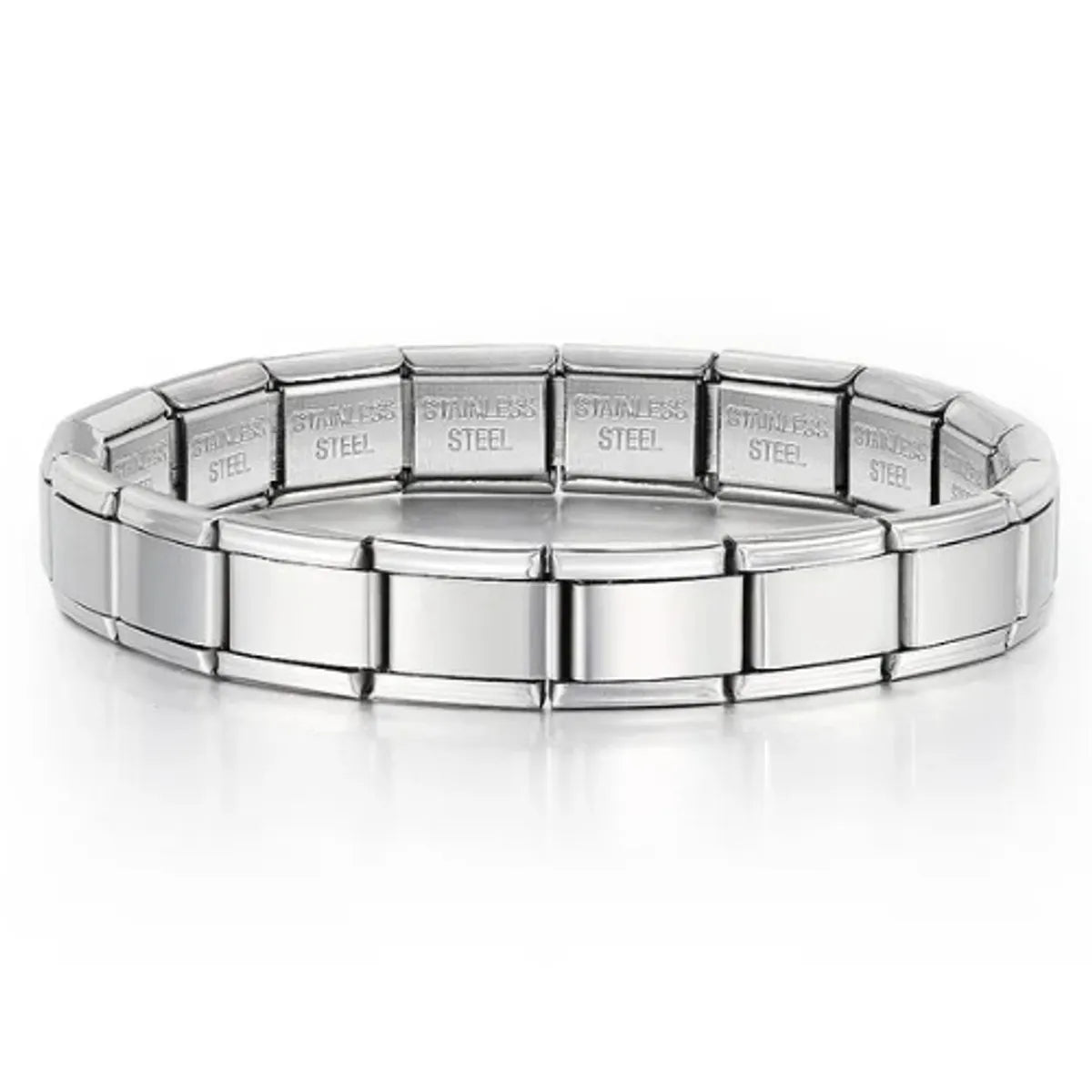 Simple Style Classic Style Color Block 304 Stainless Steel Plating Men'S Bracelets