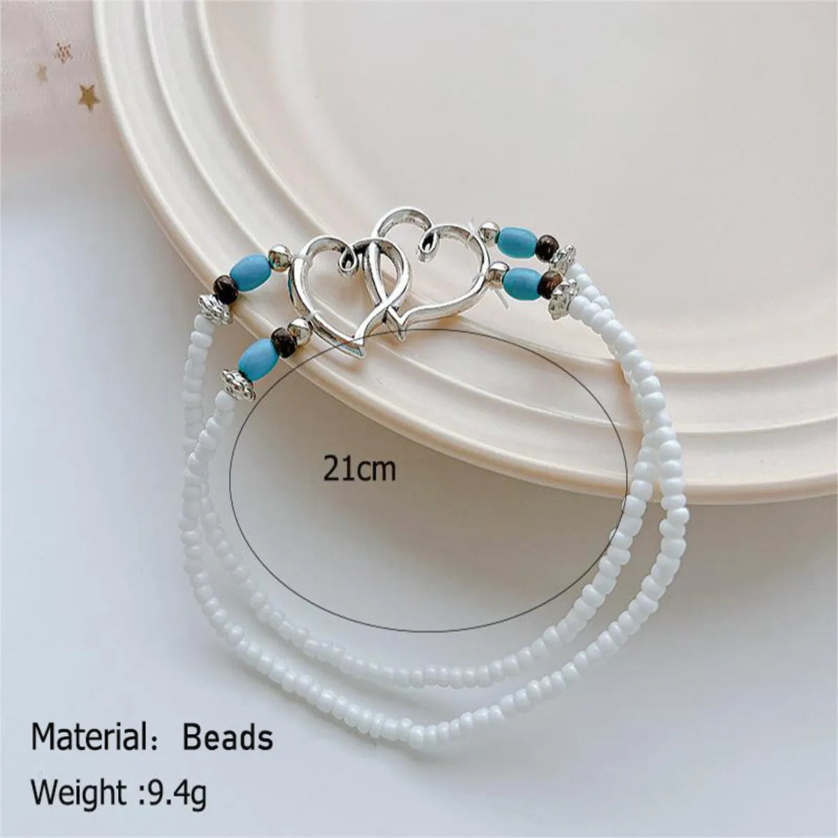 Simple Style Classic Style Color Block Alloy Wholesale Anklet