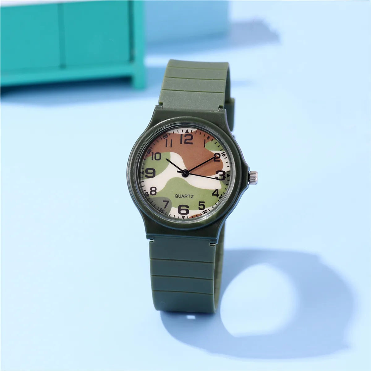 Simple Style Classic Style Color Block Buckle Quartz Kids Watches