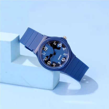 Simple Style Classic Style Color Block Buckle Quartz Kids Watches