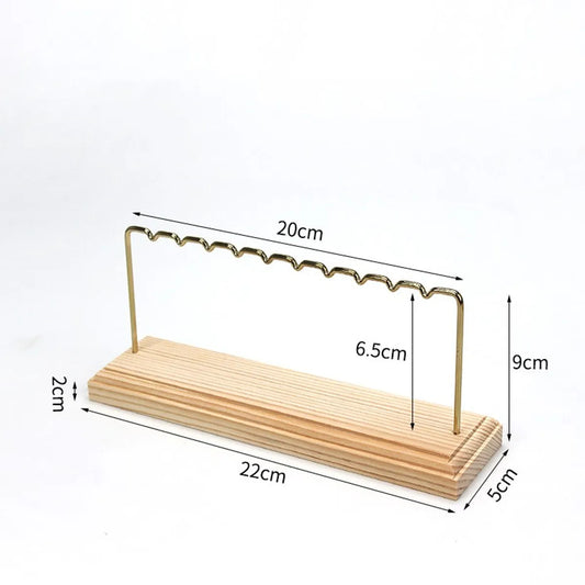 Simple Style Classic Style Color Block Metal Jewelry Rack