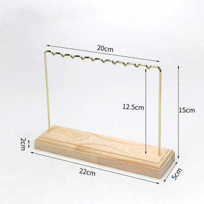 Simple Style Classic Style Color Block Metal Jewelry Rack