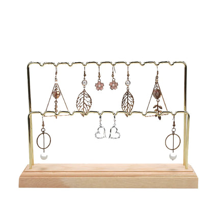 Simple Style Classic Style Color Block Metal Jewelry Rack