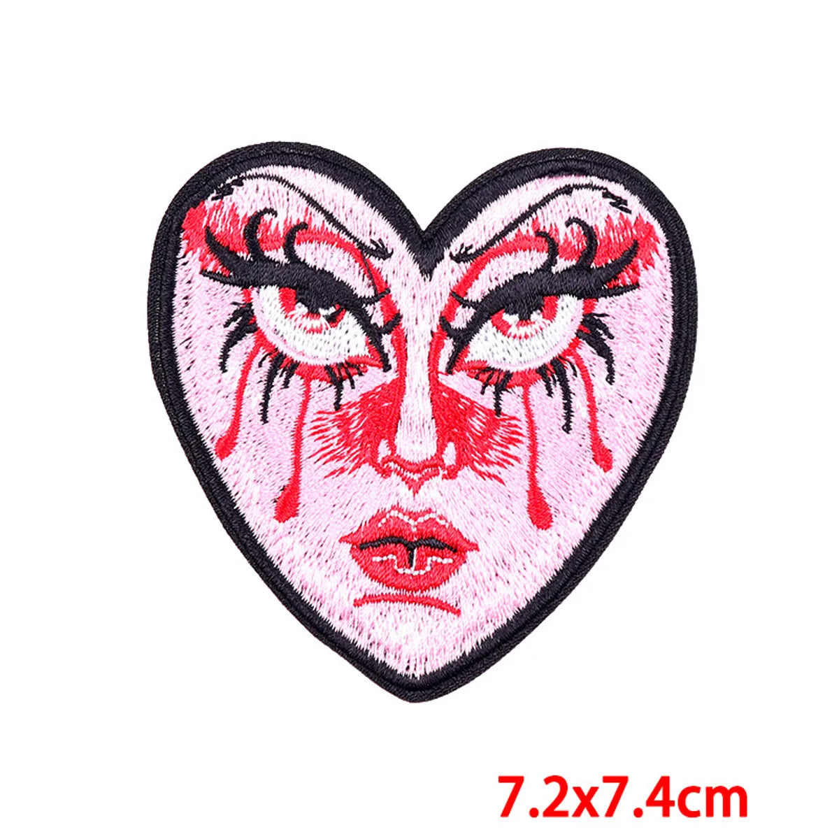 Simple Style Classic Style Commute Color Block Heart Shape Embroidery Thread Cloth Sticker 1 Piece