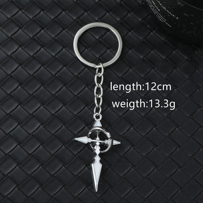 Simple Style Classic Style Commute Cross Alloy Bag Pendant Keychain