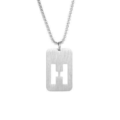 Simple Style Classic Style Commute Letter Titanium Steel Plating Unisex Pendant Necklace