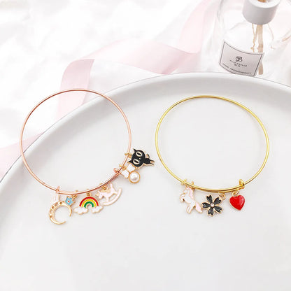 Simple Style Classic Style Commute Round Solid Color Iron Wholesale Bangle