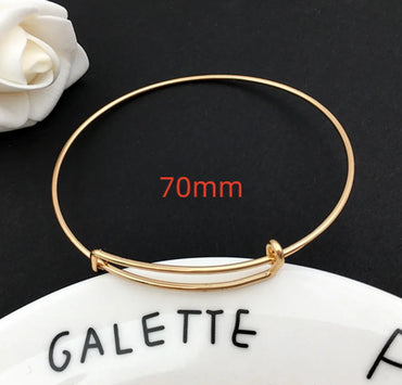 Simple Style Classic Style Commute Round Solid Color Iron Wholesale Bangle