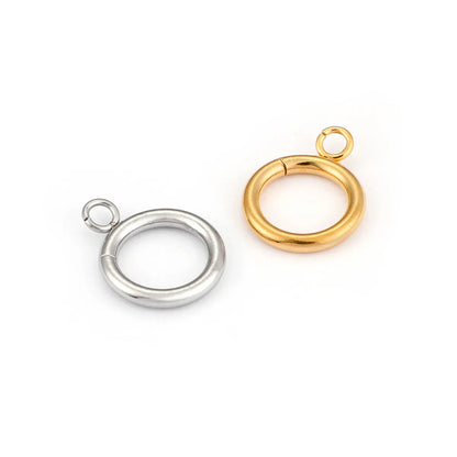 1 Set Stainless Steel 18K Gold Plated Solid Color