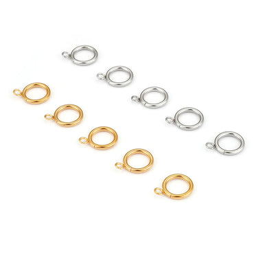 1 Set Stainless Steel 18K Gold Plated Solid Color