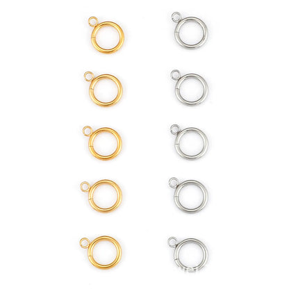 1 Set Stainless Steel 18K Gold Plated Solid Color