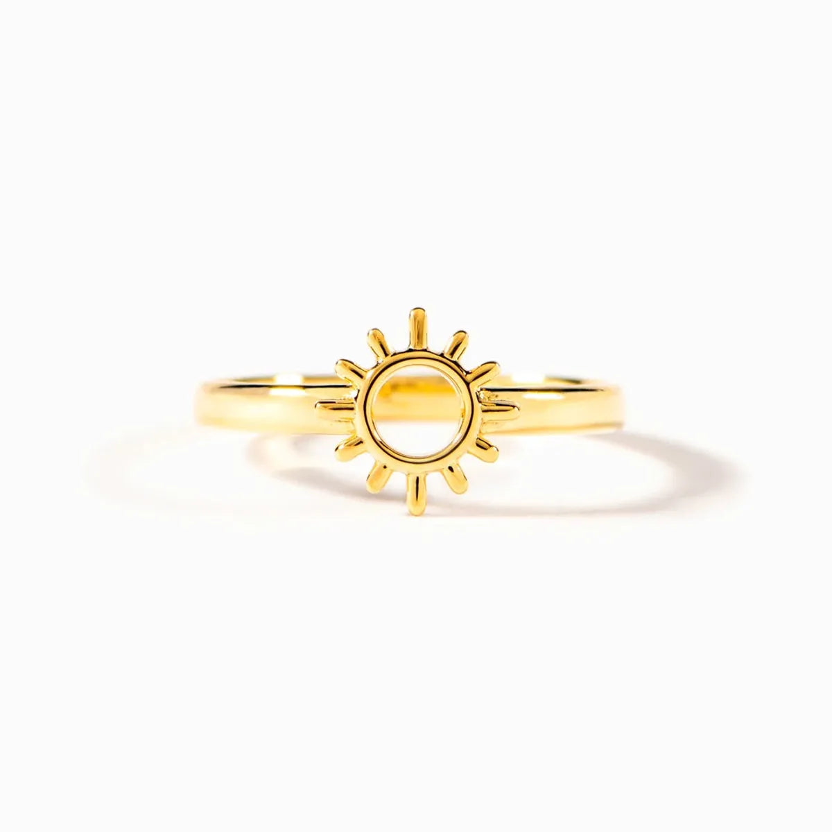 Simple Style Classic Style Commute Sun Sterling Silver Plating Rings