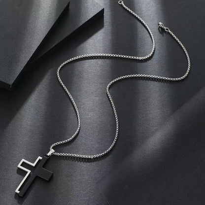 Simple Style Classic Style Cross Alloy Plating Men'S Pendant Necklace