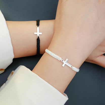 Simple Style Classic Style Cross Alloy Rope Braid Women'S Bracelets