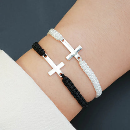 Simple Style Classic Style Cross Alloy Rope Braid Women'S Bracelets