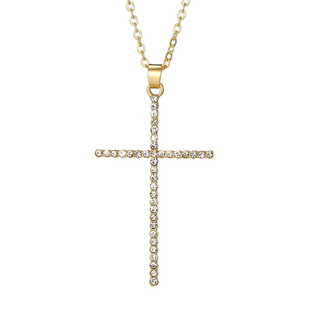 Simple Style Classic Style Cross Alloy Wholesale Layered Necklaces