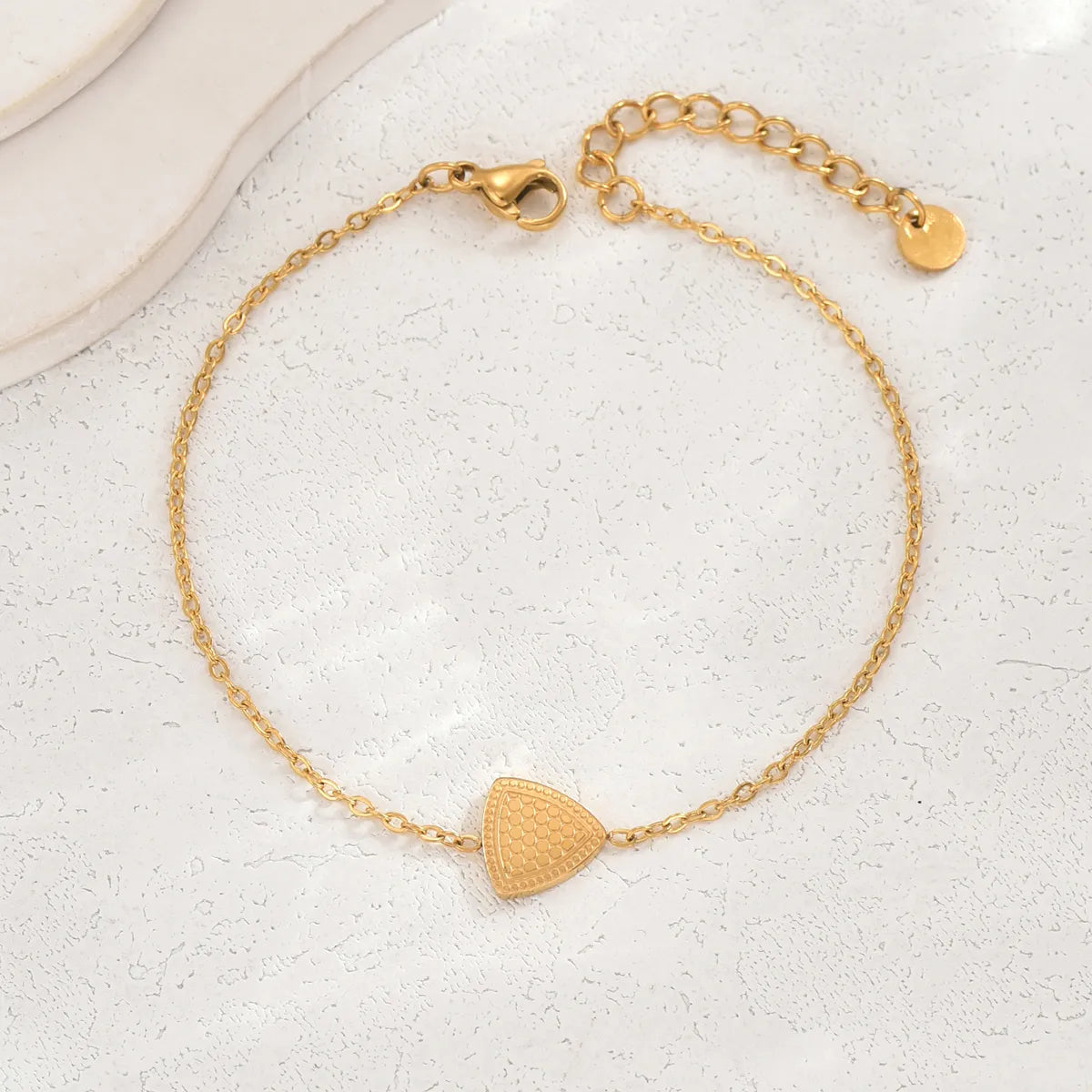 Simple Style Classic Style Cross Heart Shape Crown Stainless Steel Plating 14k Gold Plated Bracelets