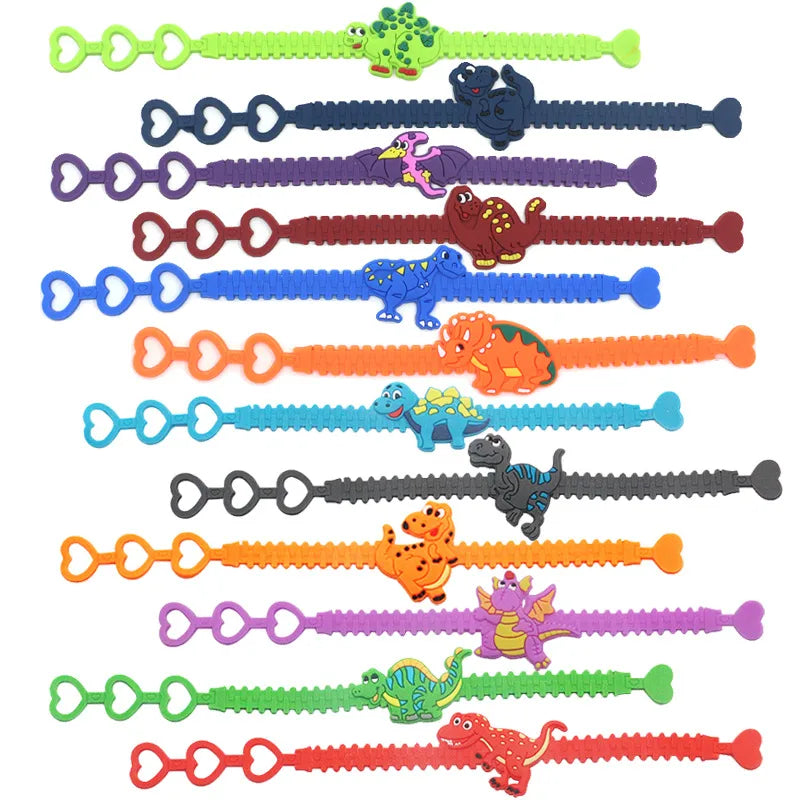 Simple Style Classic Style Dinosaur Silica Gel Kid'S Wristband