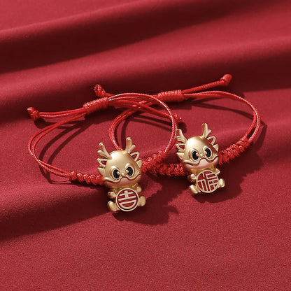 Simple Style Classic Style Dragon Alloy Women'S Drawstring Bracelets