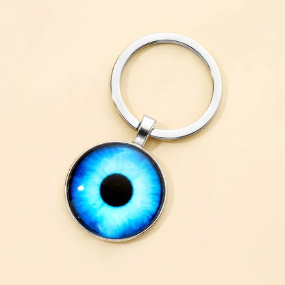 Simple Style Classic Style Eye Alloy Glass Keychain