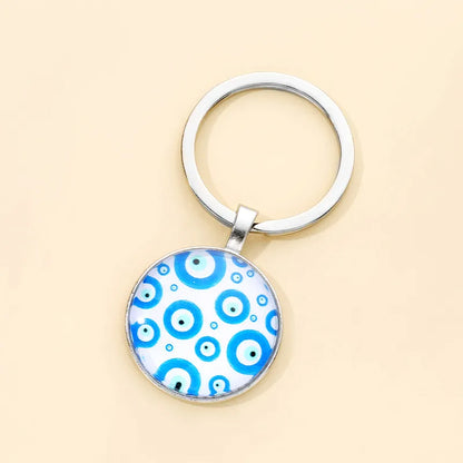 Simple Style Classic Style Eye Alloy Glass Keychain