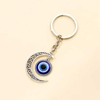 Simple Style Classic Style Eye Alloy Glass Keychain