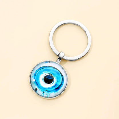 Simple Style Classic Style Eye Alloy Glass Keychain