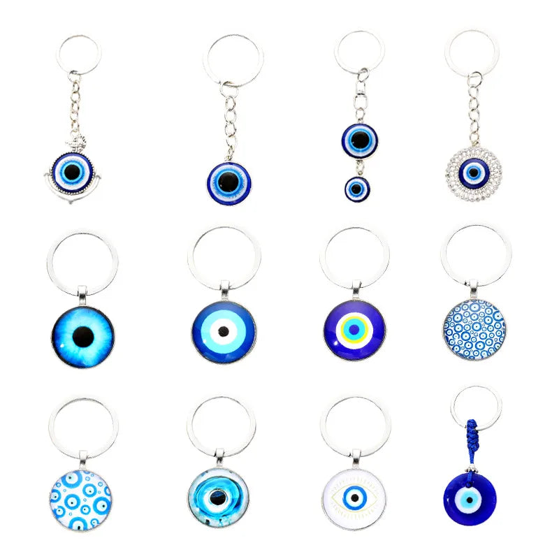 Simple Style Classic Style Eye Alloy Glass Keychain