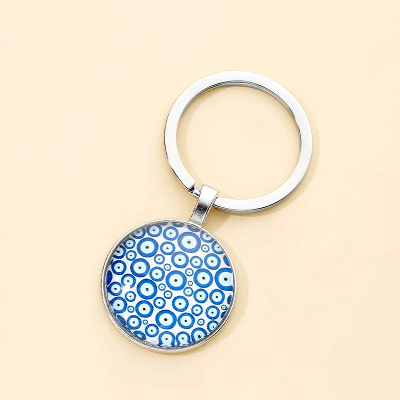 Simple Style Classic Style Eye Alloy Glass Keychain