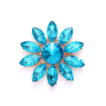 Simple Style Classic Style Flower Alloy Inlay Zircon Women'S Brooches 1 Piece