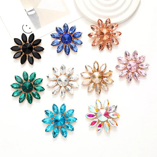 Simple Style Classic Style Flower Alloy Inlay Zircon Women'S Brooches 1 Piece