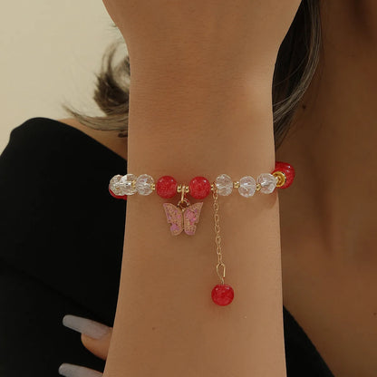 Simple Style Classic Style Flower Glass Wholesale Bracelets