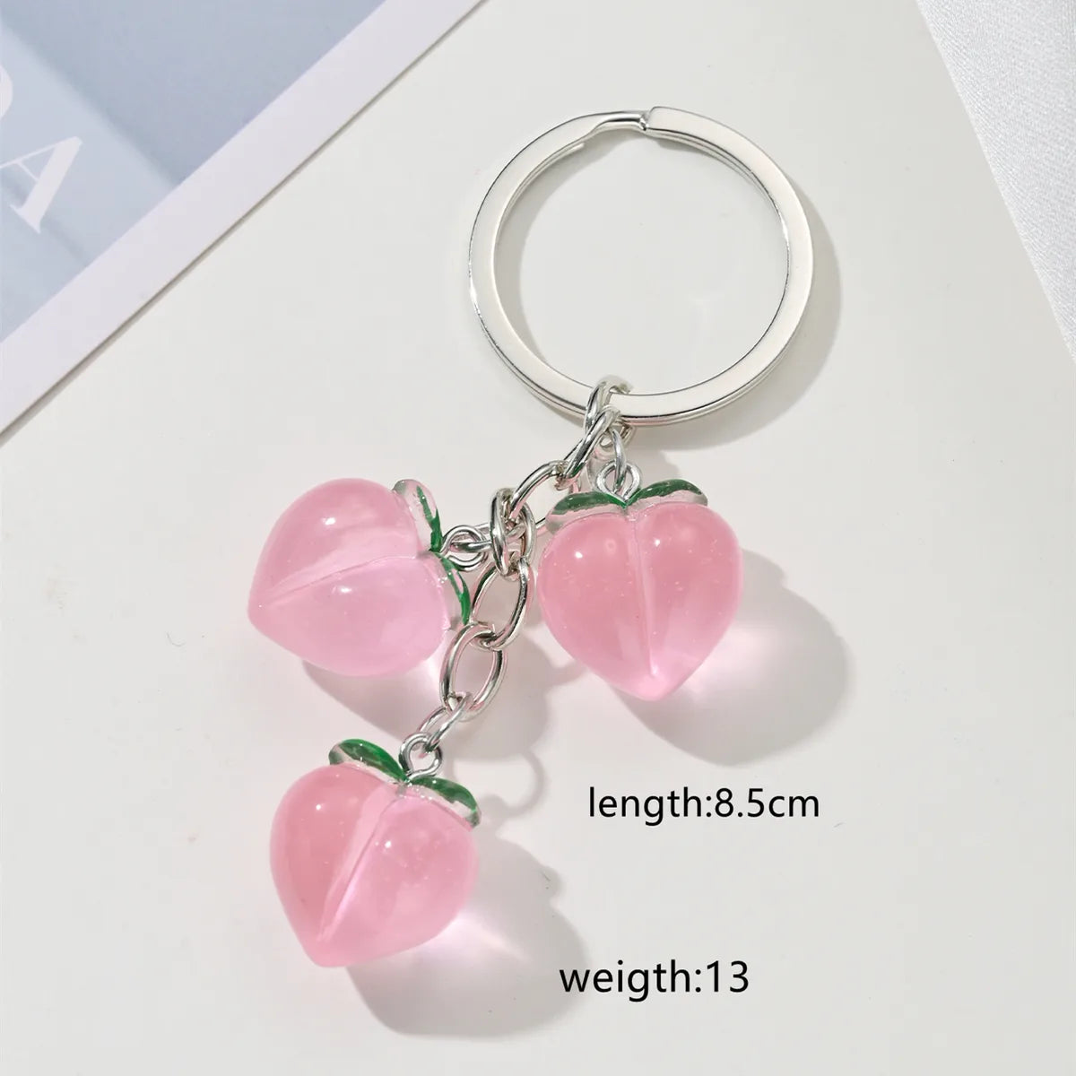 Simple Style Classic Style Fruit Alloy Asymmetrical Keychain