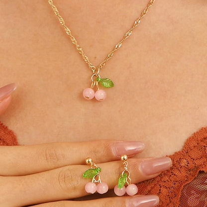 Simple Style Classic Style Fruit Alloy Resin Plating Women'S Jewelry Set