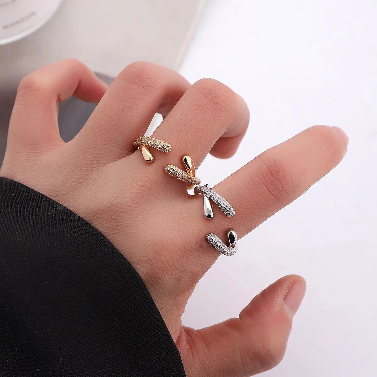 Simple Style Classic Style Geometric Copper Plating Women'S Rings